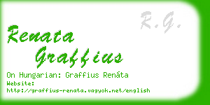 renata graffius business card